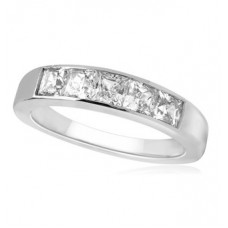 0.75ct Vs1/f Princess Diamond Eternity Ring