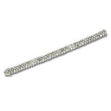 Round Diamond Cluster Bracelet
