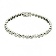 Classic Single Row Diamond Tennis Bracelet