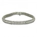 Round/princess Diamond Triple Row Designer Bracelet Round/princess Diamond Triple Row Designer Bracelet
