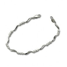 Round Diamond Wave Bracelet