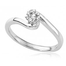 0.30ct Vvs1/e Round Diamond Engagement Ring