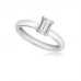Modern Emerald Diamond Engagement Ring