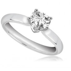 Modern Heart Diamond Engagement Ring Modern Heart Diamond Engagement Ring