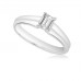 Modern Emerald Diamond Engagement Ring
