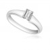 Modern Emerald Diamond Engagement Ring