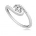 Certified 0.40ct Vs2/f Round Diamond Ring