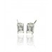 Traditional Emerald Diamond Stud Earrings