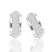 Round Diamond Cluster Earrings