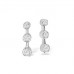 Round Diamond Drop Earrings