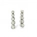 Unique Round Diamond Drop Earrings