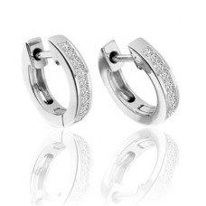 Modern Princess Diamond Drop Earrings