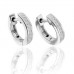 Modern Princess Diamond Drop Earrings