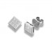 Princess Diamond Cluster Earrings