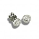 0.44ct Vs/ef Round Diamond Halo Earrings