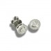 0.88ct Si3/g Round Diamond Halo Earrings