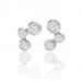 Round Diamond Drop Earrings