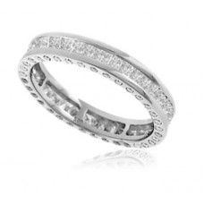 Unique Princess Diamond Full Eternity Ring