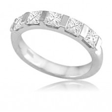 Princess Diamond Half Eternity Ring