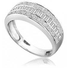 Round & Baguette Diamond Eternity Ring