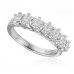 7 Stone Round Diamond Half Eternity Ring