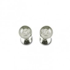 Round Diamond Cufflinks