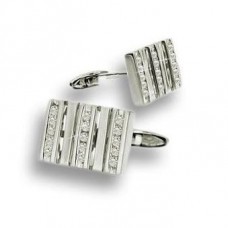 Round Diamond Cufflinks