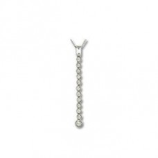 Round & Baguette Diamond Pendant