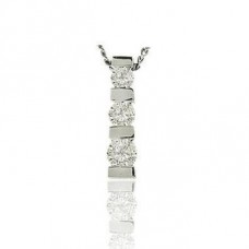 Classic Round Diamond Trilogy Pendant