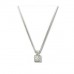 Modern Princess Diamond Solitaire Pendant