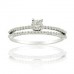 Round Diamond Double Row Side Stone Ring