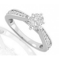 Oval Diamond Shoulder Set Ring Oval Diamond Shoulder Set Ring