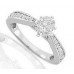 Oval Diamond Shoulder Set Ring Oval Diamond Shoulder Set Ring