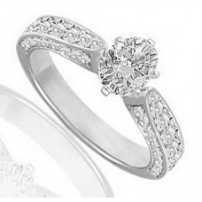 Vintage Oval & Round Diamond Ring