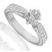 Vintage Oval & Round Diamond Ring