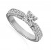 Vintage Princess & Round Diamond Ring