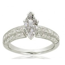 Vintage Marquise & Round Diamond Ring Vintage Marquise & Round Diamond Ring