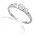 Modern Round Diamond Trilogy Ring