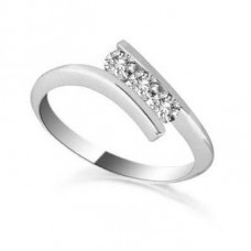 Unique Round Diamond Trilogy Ring