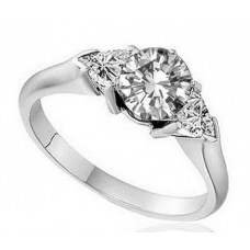 Unique Round & Trillian Diamond Trilogy Ring