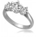 Classic Round Diamond Trilogy Ring