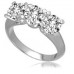 Classic Round Diamond Trilogy Ring