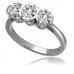 Unique Round Diamond Trilogy Ring