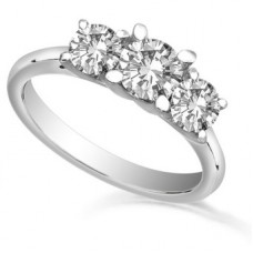 Traditional Round Diamond Trilogy Ring