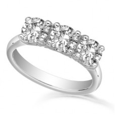 Traditional Round Diamond Trilogy Ring