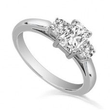 Radiant & Round Diamond Trilogy Ring