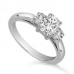 Radiant & Round Diamond Trilogy Ring