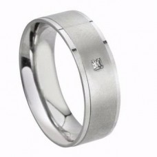 5mm Princess Cut Diamond Set Wedding Band