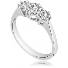 Graduated Round Diamond Trilogy Ring
