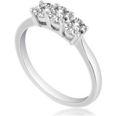 Graduated Round Diamond Trilogy Ring